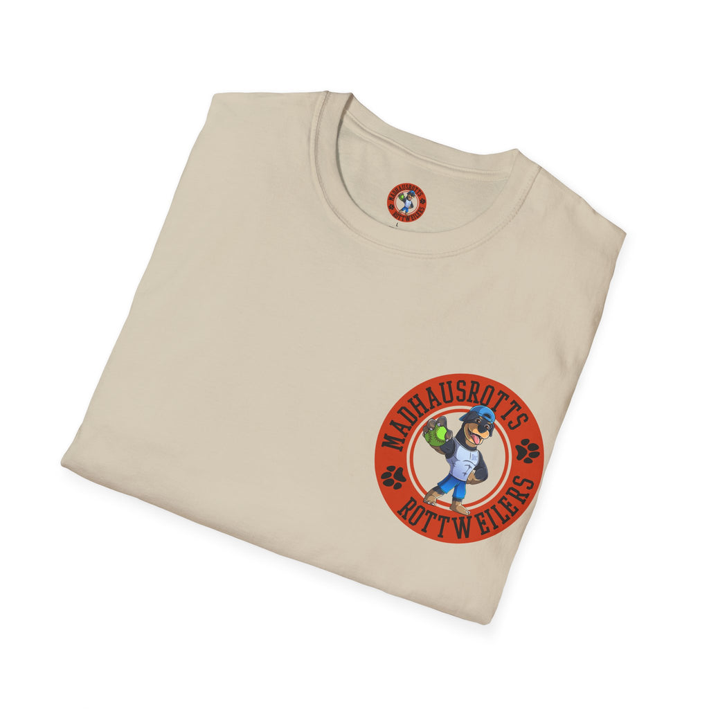 Rottweiler Power 1600lbs graphic T-Shirt | Dog strength illustration