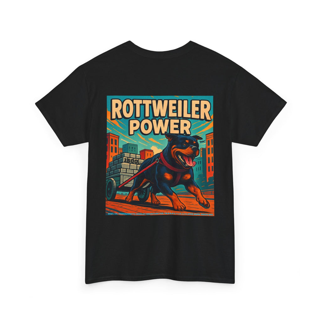 Rottweiler power 3 Unisex Heavy Cotton Tee