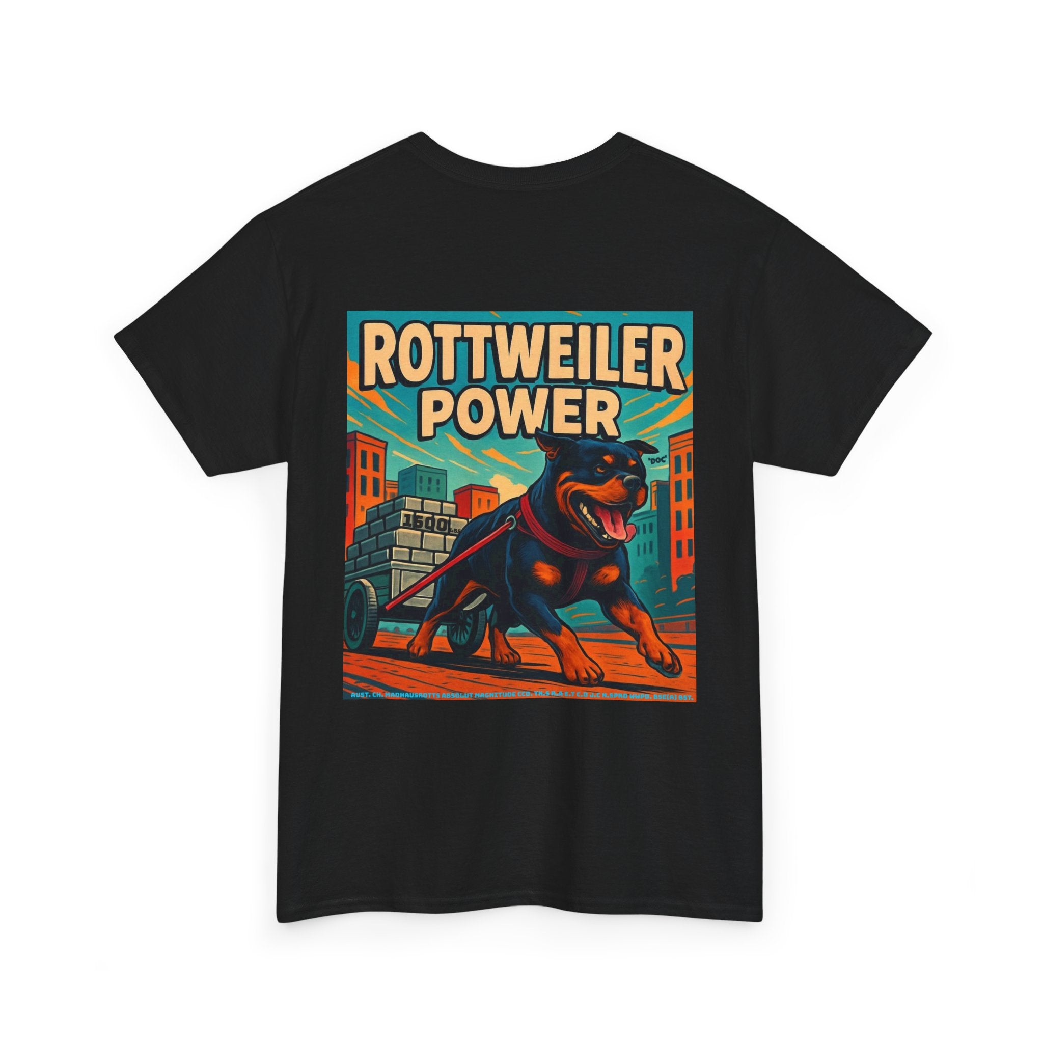 Rottweiler power 3 Unisex Heavy Cotton Tee