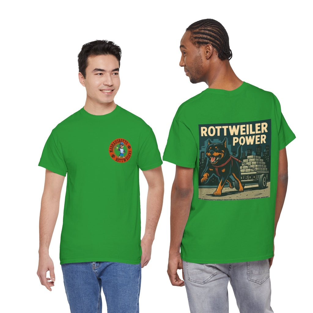 Rottweiler Power Unisex Heavy Cotton Tee