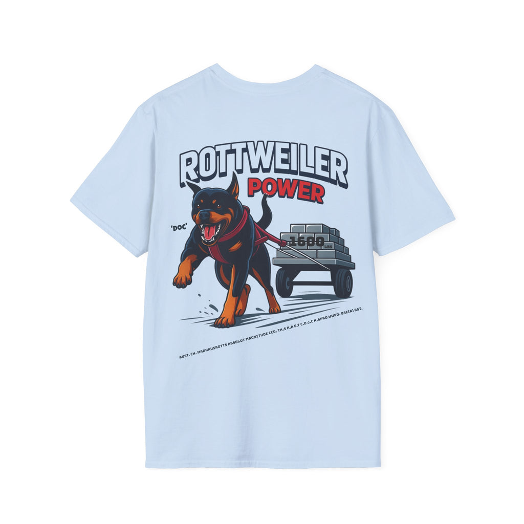 Rottweiler Power graphic T-Shirt | Dog strength illustration