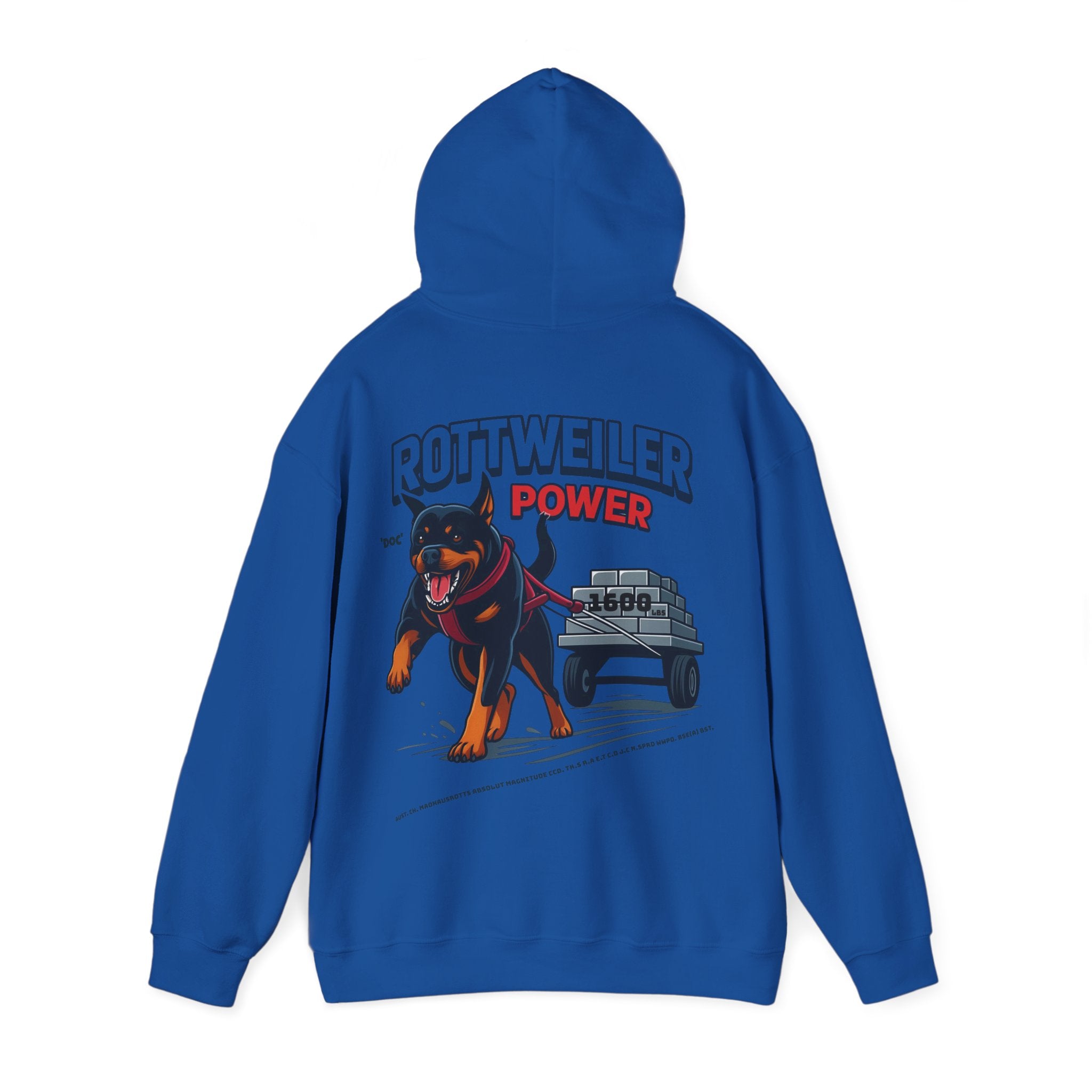 Rottweiler Power Hoodie — Dog Lover Sweatshirt, Pet Owner Gift