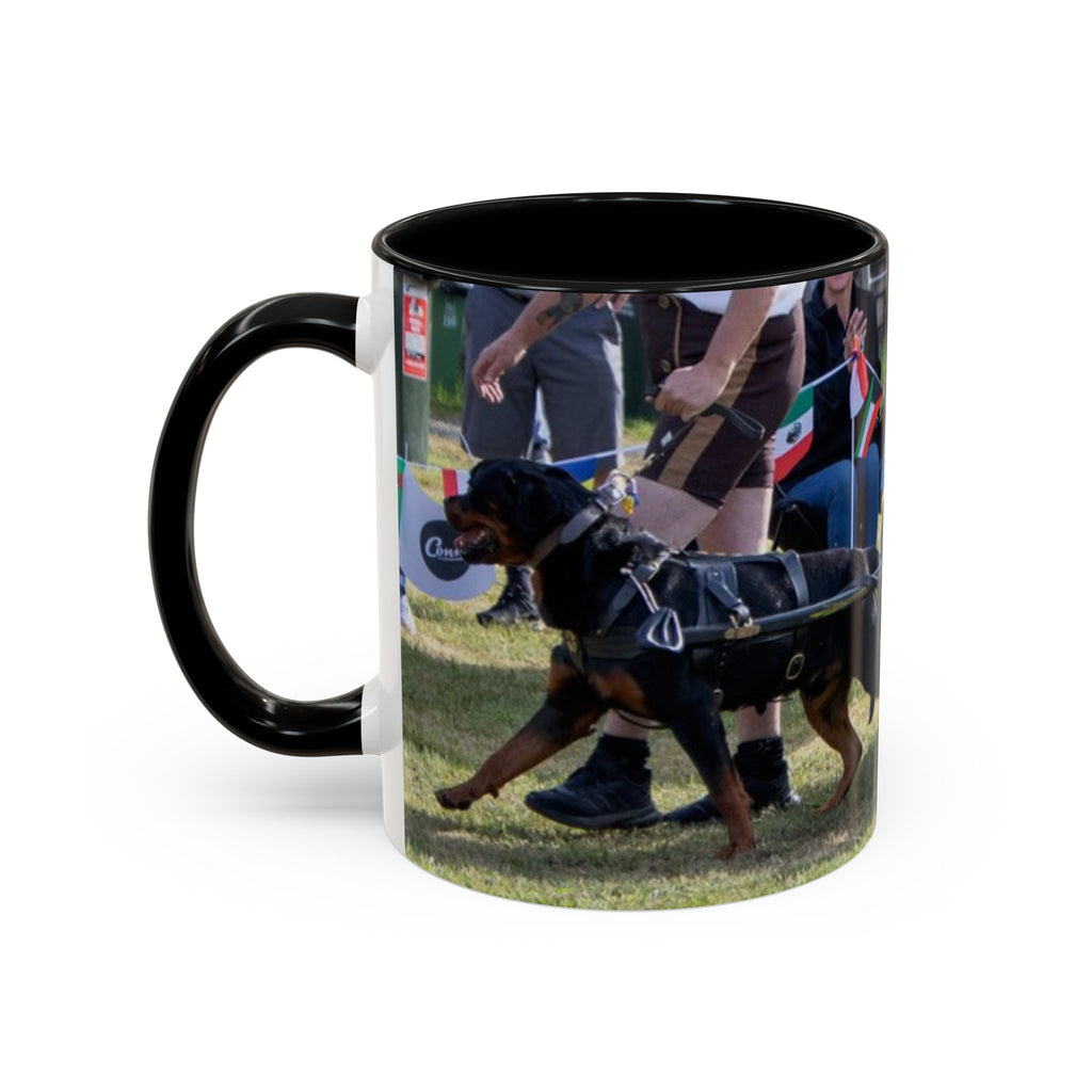 Rottweiler Parade Coffee Mug — Traditional Dog Lover Accent Mug (11/15 oz)