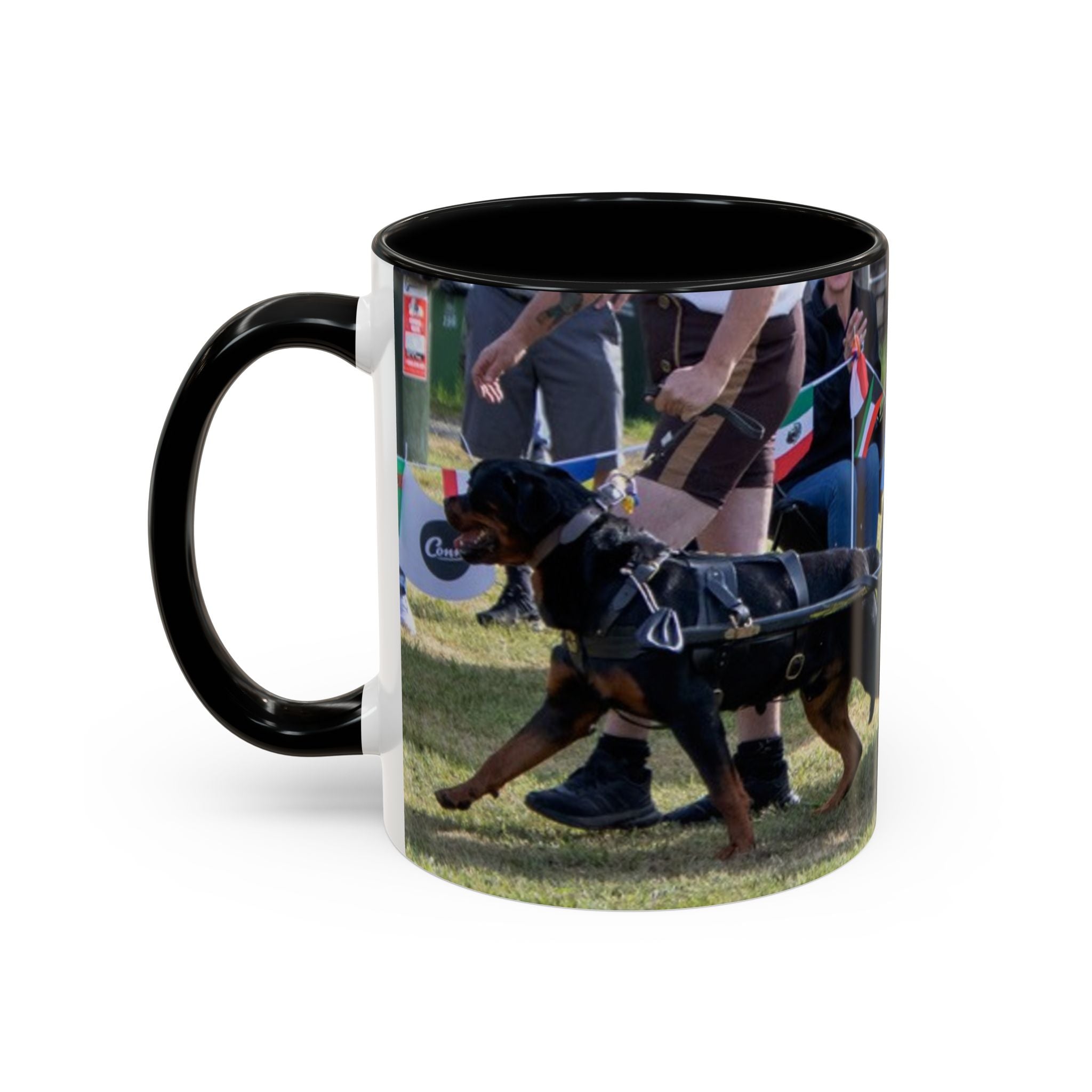 Rottweiler Parade Coffee Mug — Traditional Dog Lover Accent Mug (11/15 oz)