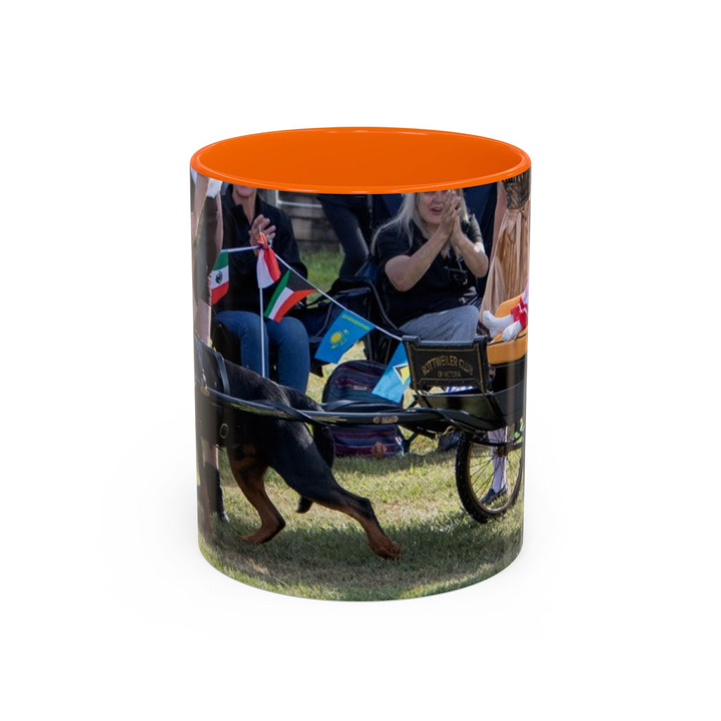 Rottweiler Parade Coffee Mug — Traditional Dog Lover Accent Mug (11/15 oz)