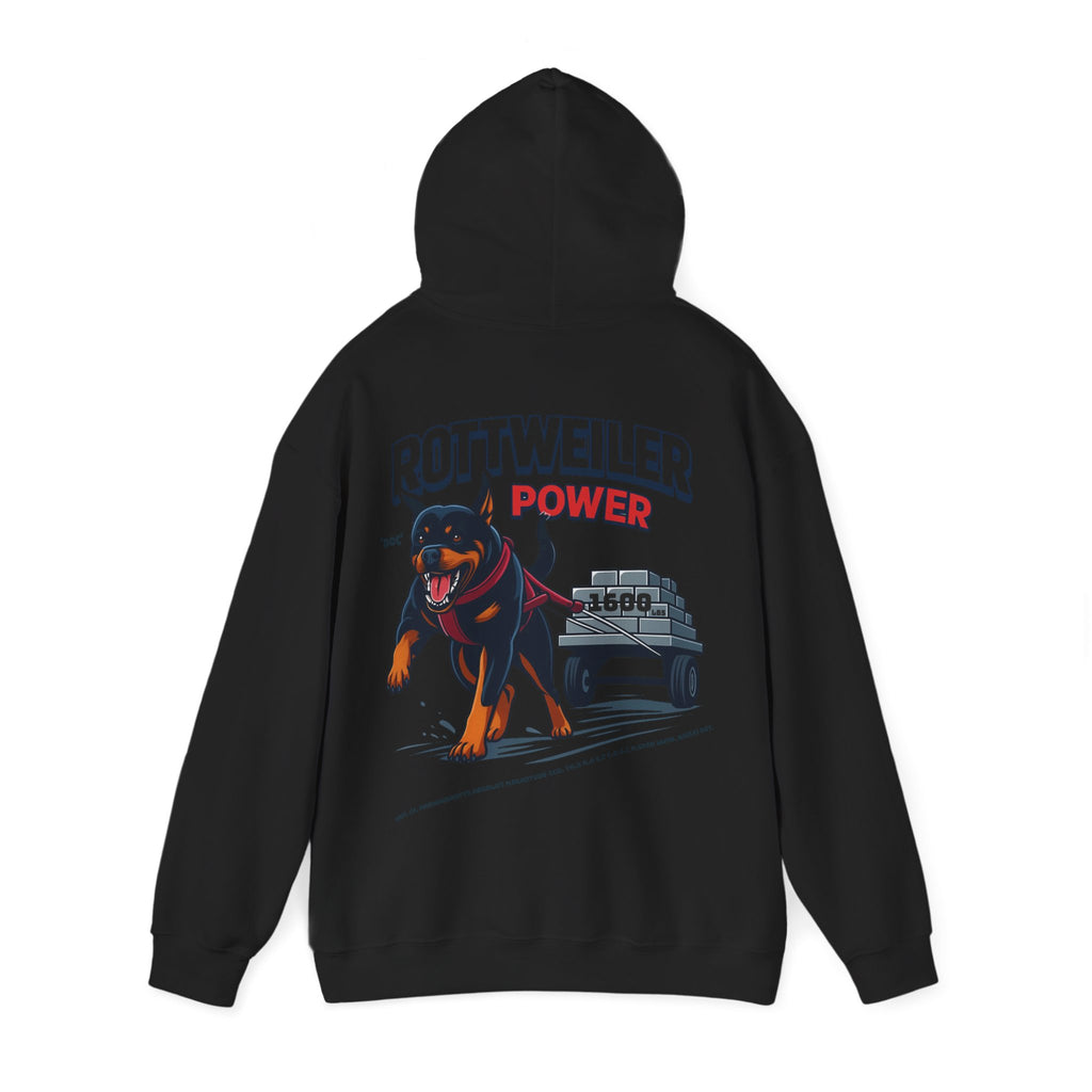 Rottweiler Power Hoodie — Dog Lover Sweatshirt, Pet Owner Gift