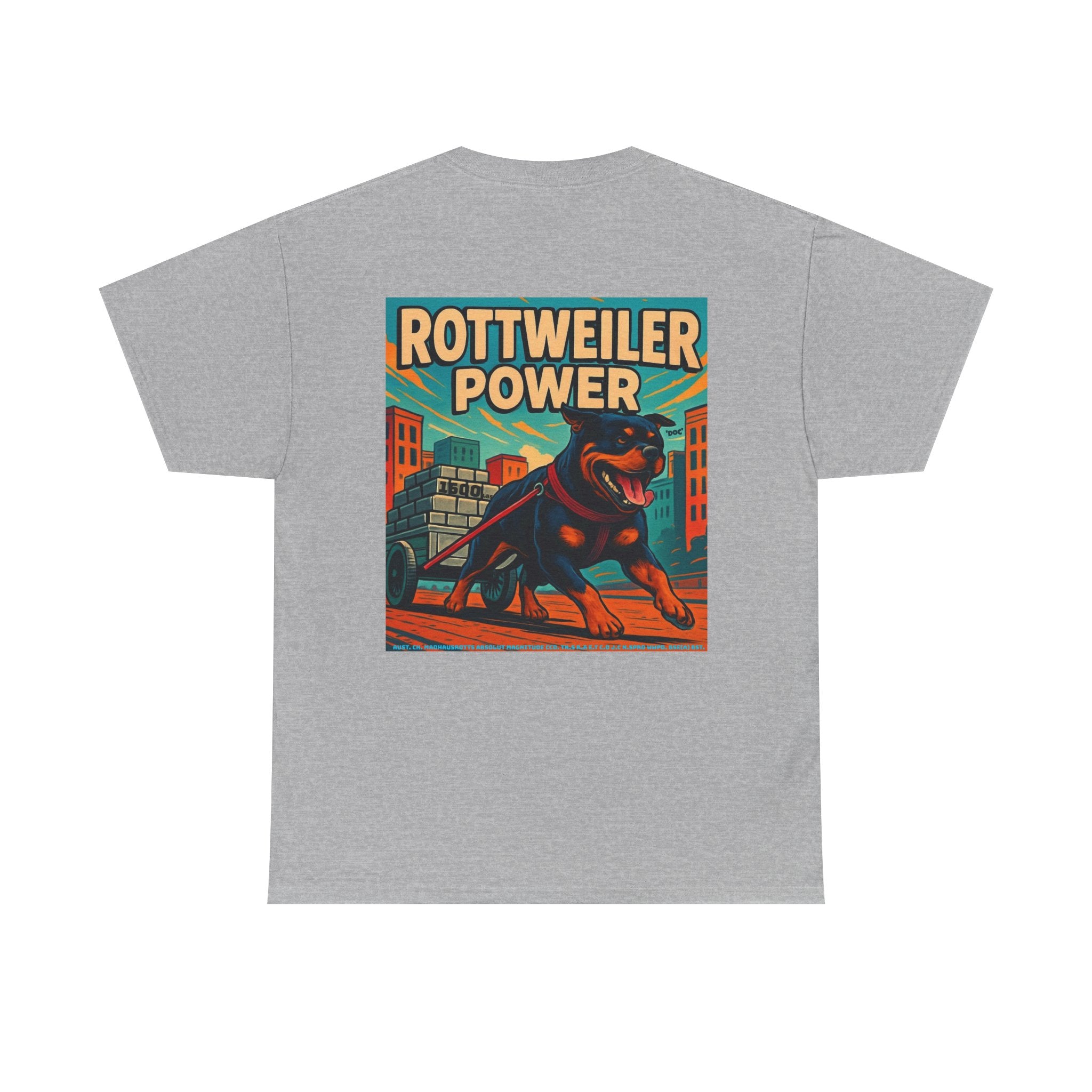 Rottweiler power 3 Unisex Heavy Cotton Tee