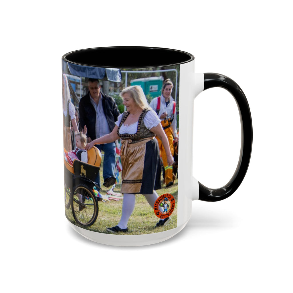 Rottweiler Parade Coffee Mug — Traditional Dog Lover Accent Mug (11/15 oz)