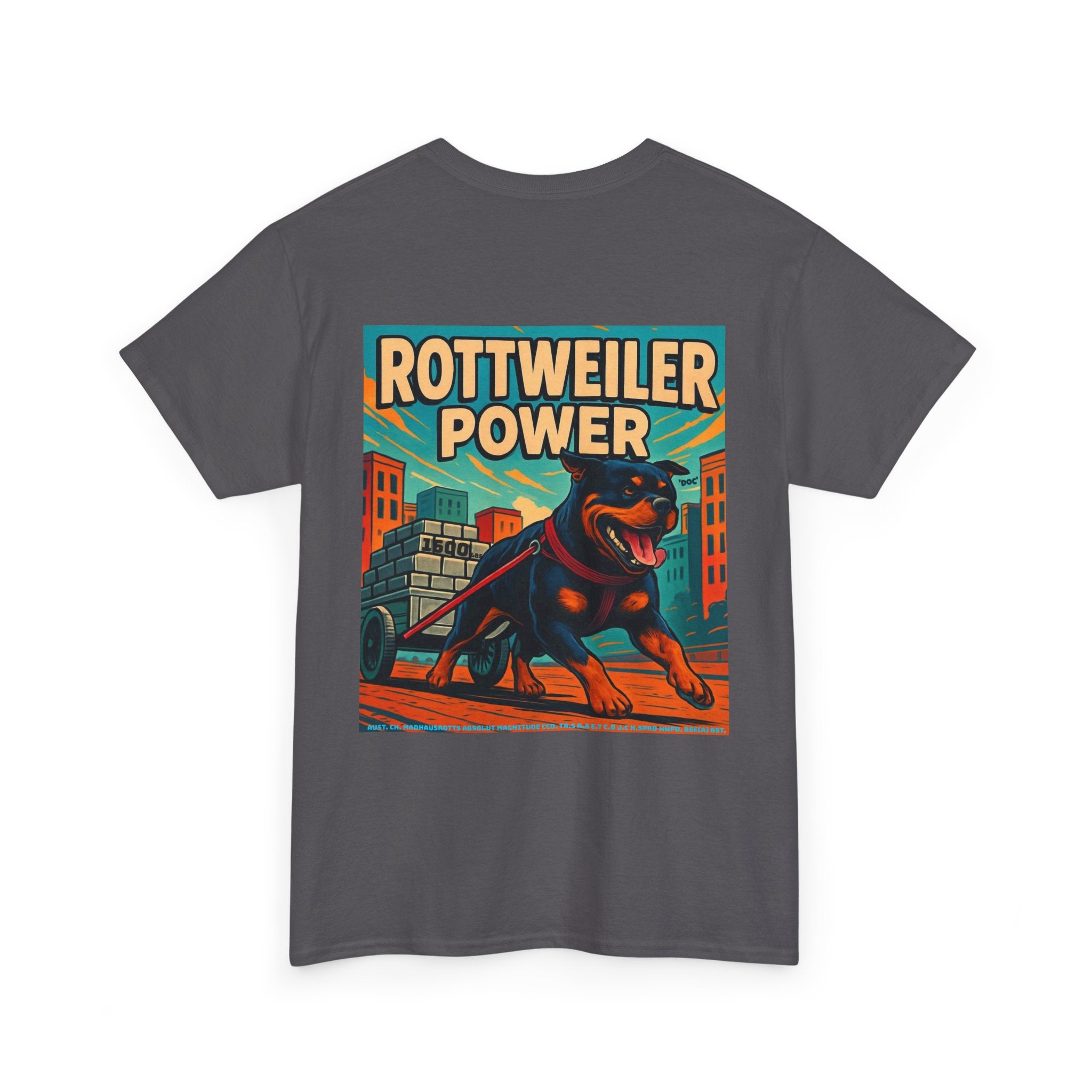 Rottweiler power 3 Unisex Heavy Cotton Tee