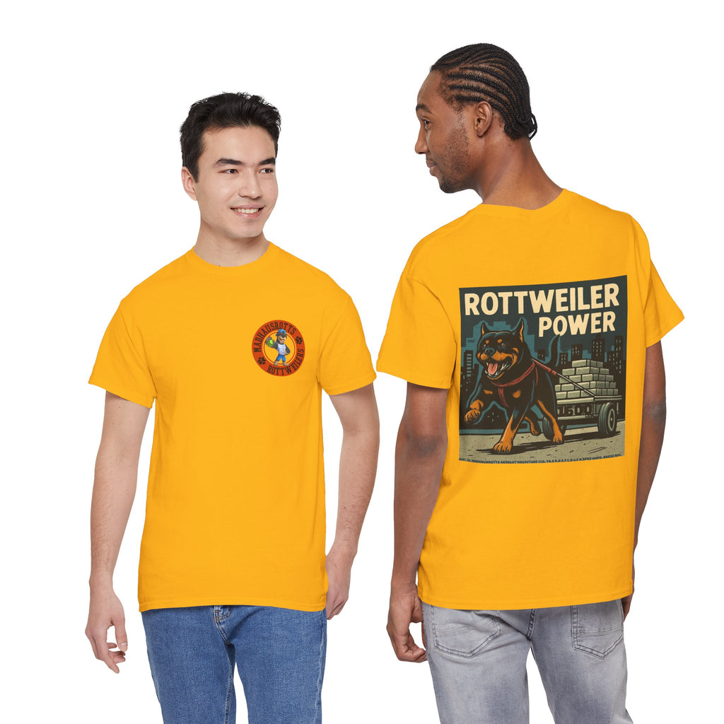 Rottweiler Power Unisex Heavy Cotton Tee