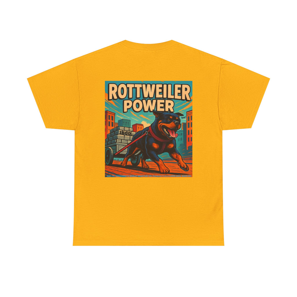Rottweiler power 3 Unisex Heavy Cotton Tee