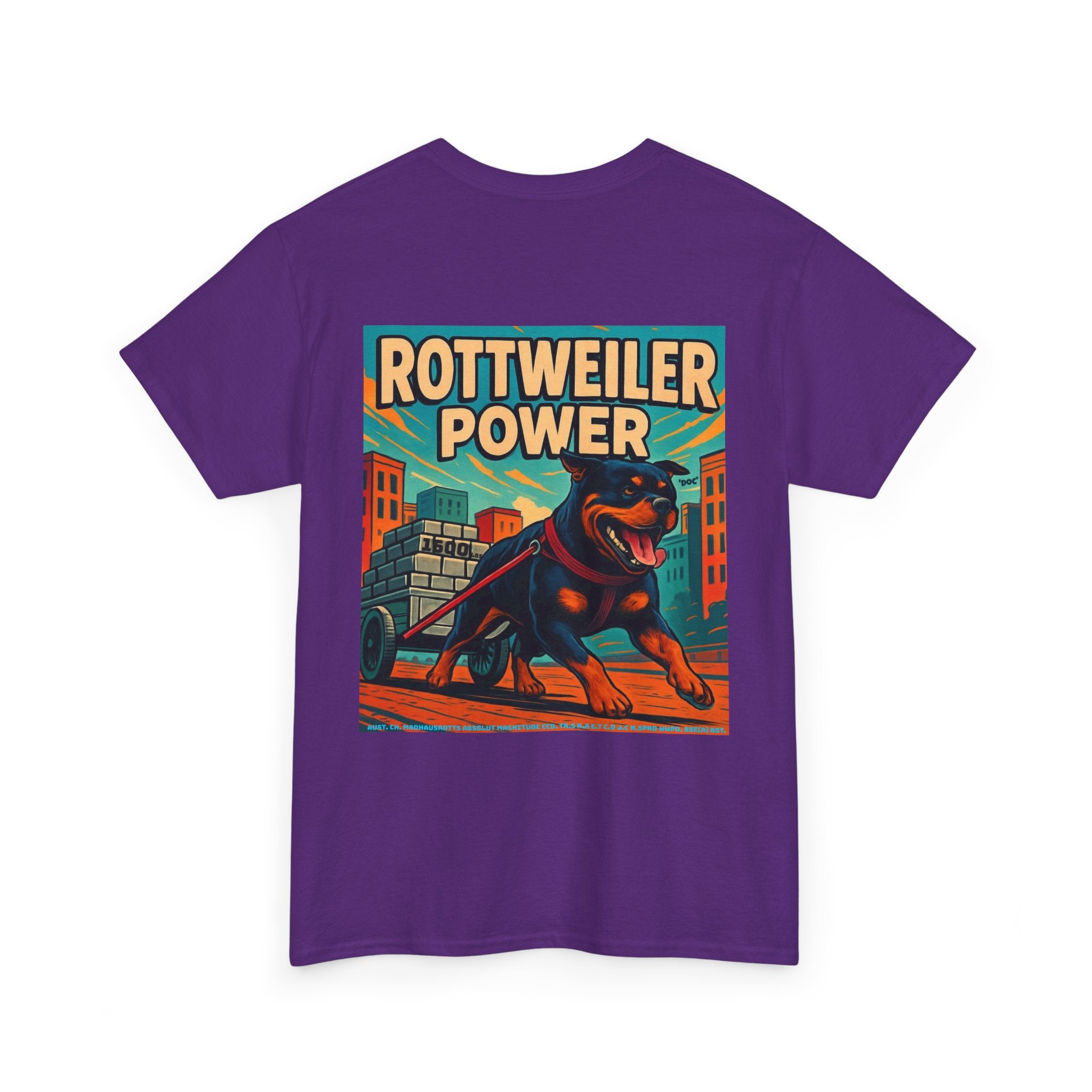 Rottweiler power 3 Unisex Heavy Cotton Tee