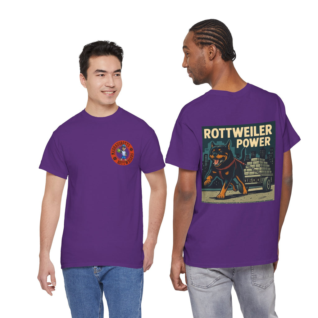 Rottweiler Power Unisex Heavy Cotton Tee