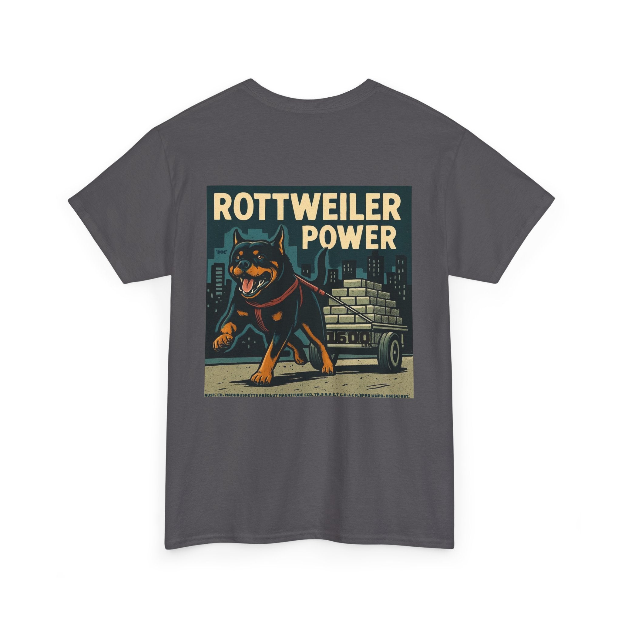 Rottweiler Power Unisex Heavy Cotton Tee