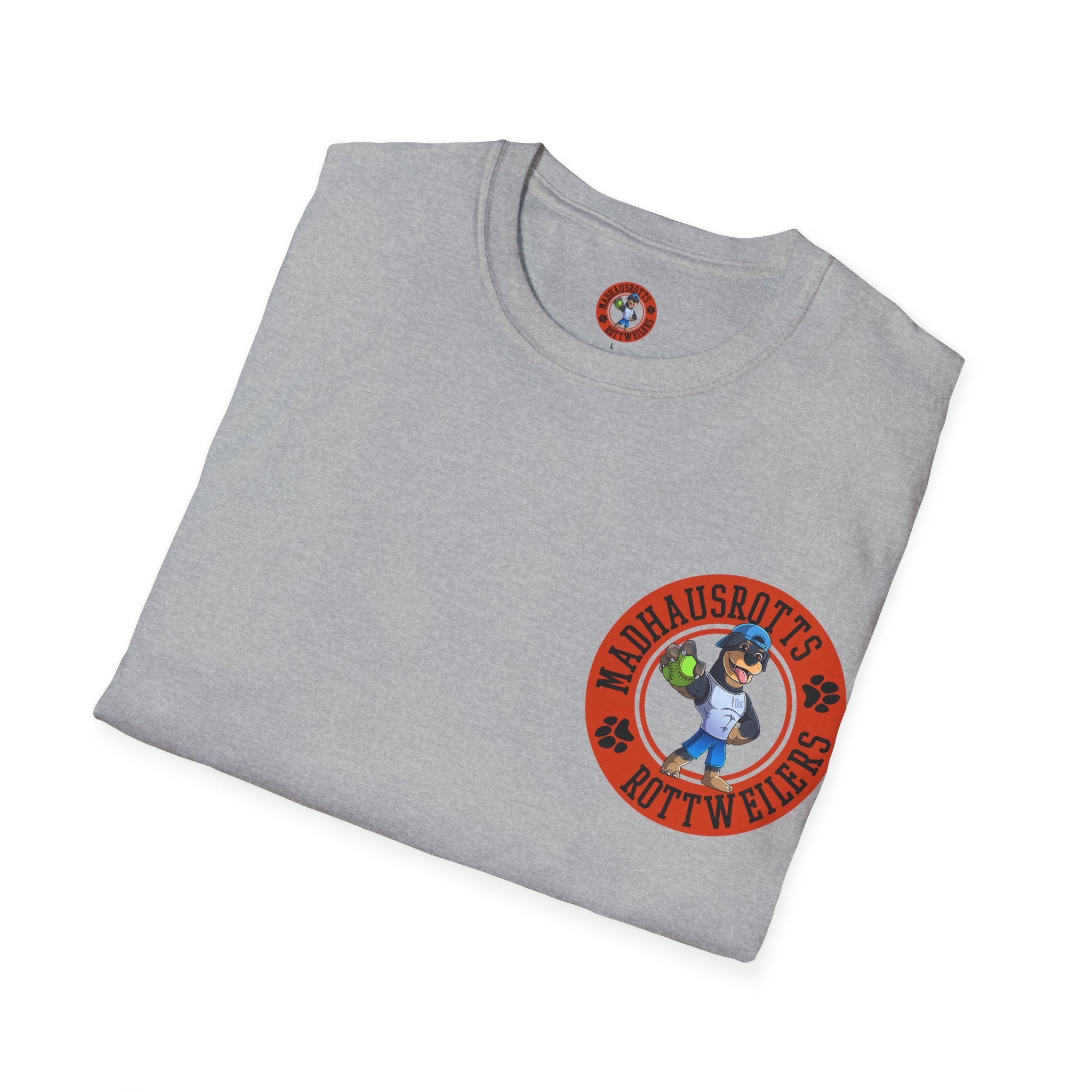 Rottweiler Power 7 graphic T-Shirt | Dog strength illustration