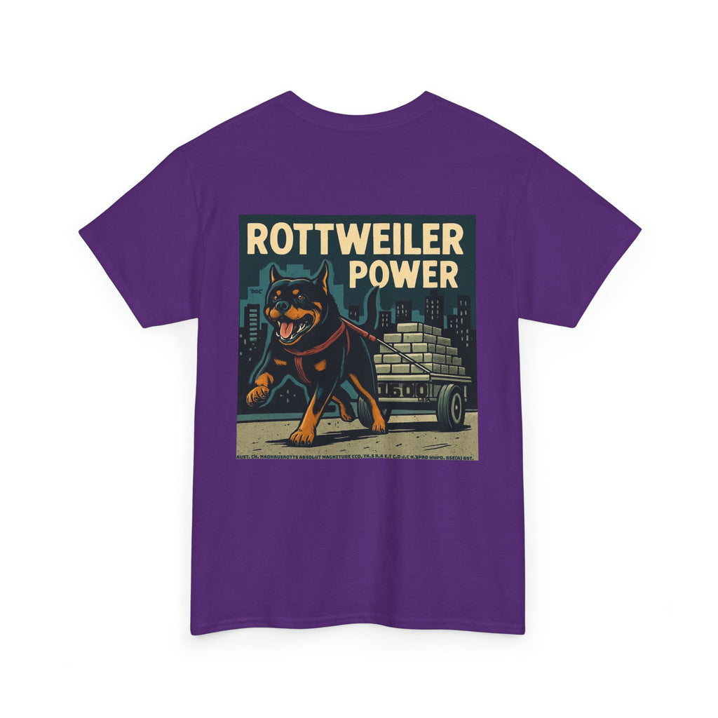 Rottweiler Power Unisex Heavy Cotton Tee