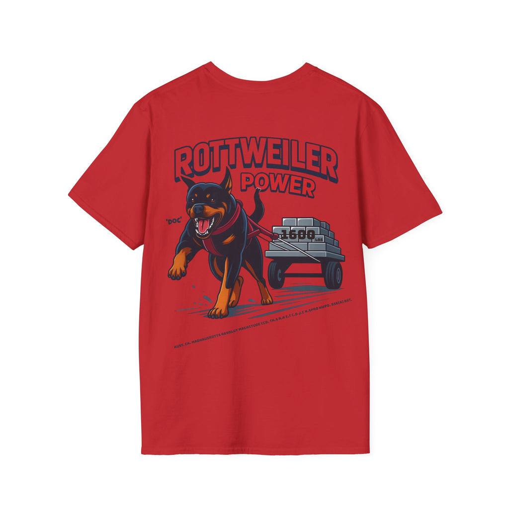 Rottweiler Power graphic T-Shirt | Dog strength illustration
