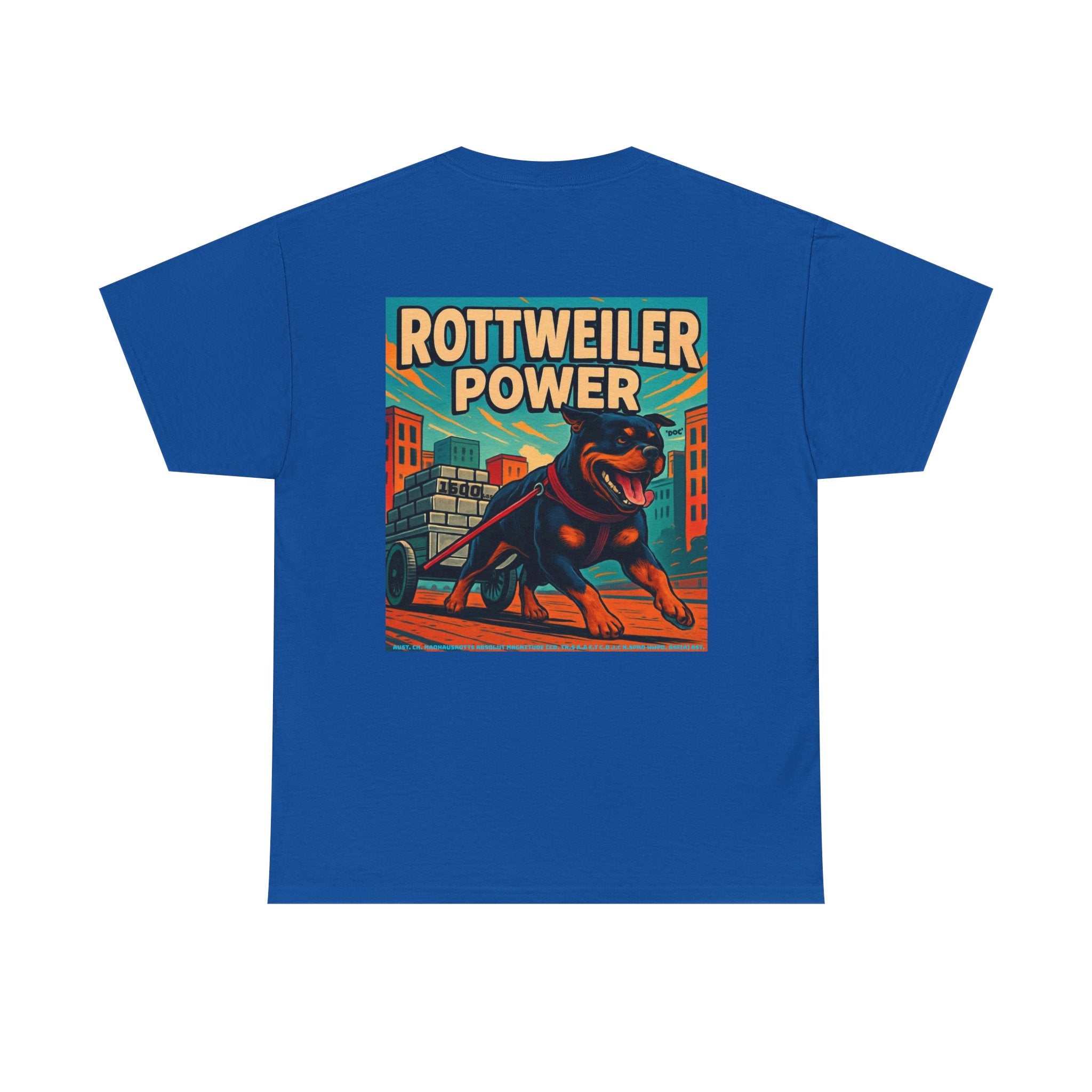 Rottweiler power 3 Unisex Heavy Cotton Tee