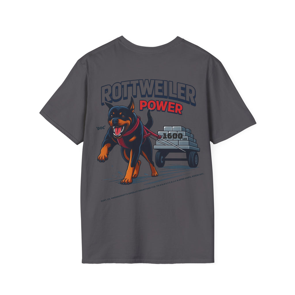 Rottweiler Power graphic T-Shirt | Dog strength illustration
