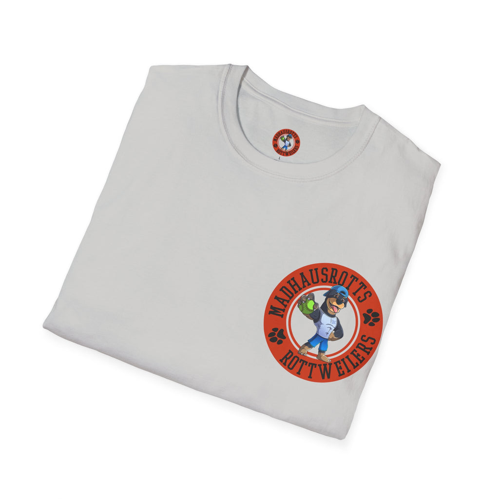 Rottweiler Power 1600lbs graphic T-Shirt | Dog strength illustration