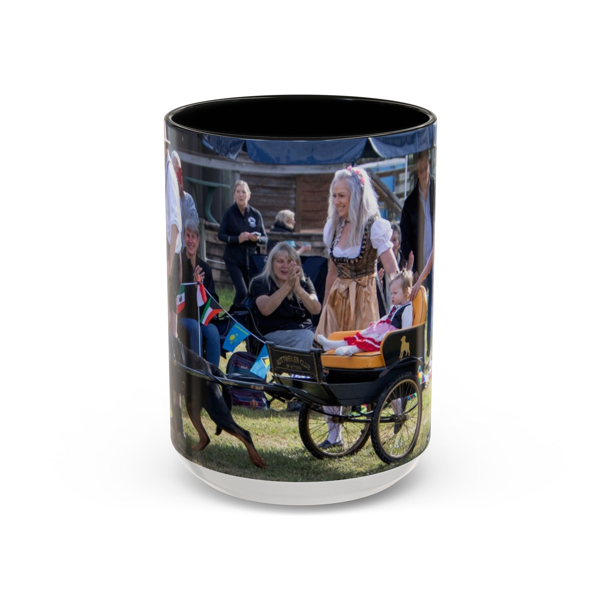 Rottweiler Parade Coffee Mug — Traditional Dog Lover Accent Mug (11/15 oz)