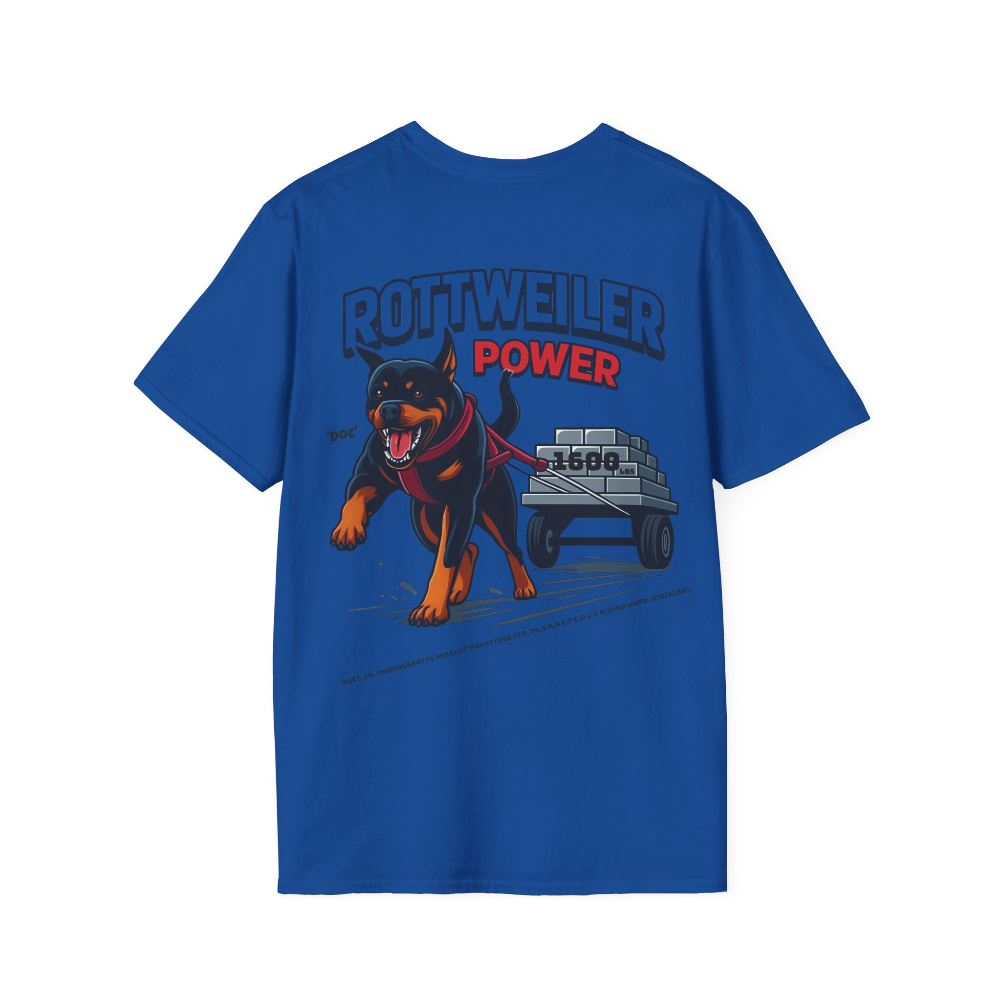 Rottweiler Power graphic T-Shirt | Dog strength illustration