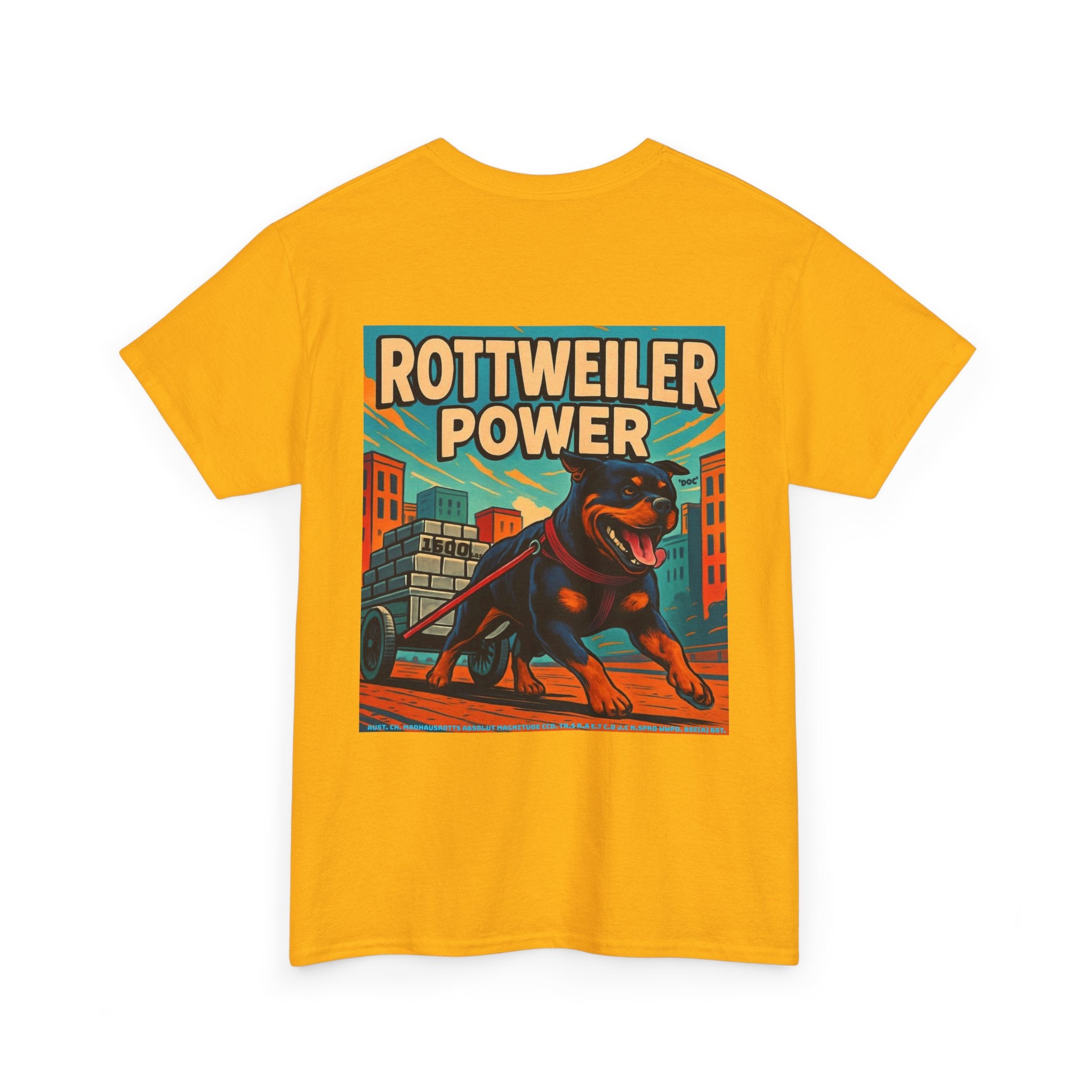 Rottweiler power 3 Unisex Heavy Cotton Tee