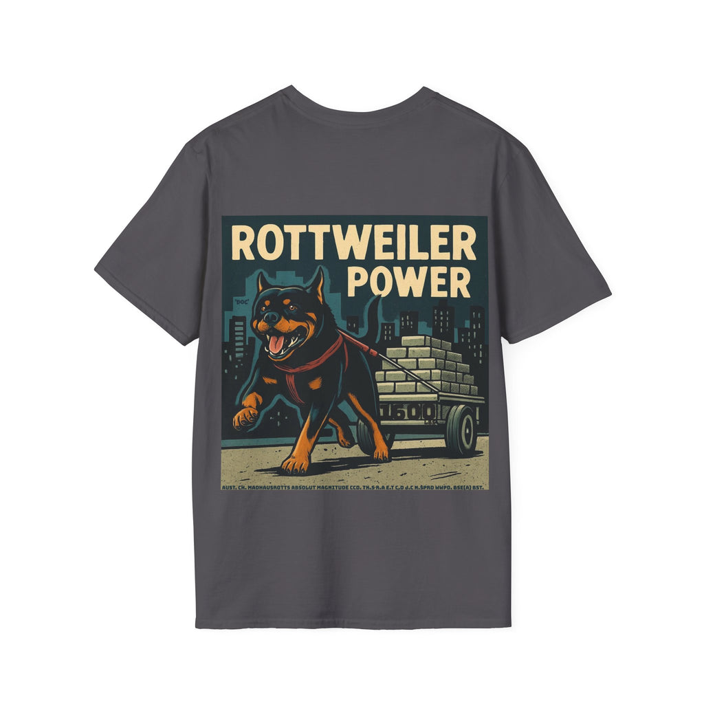 Rottweiler Power Alt graphic T-Shirt | Dog strength illustration