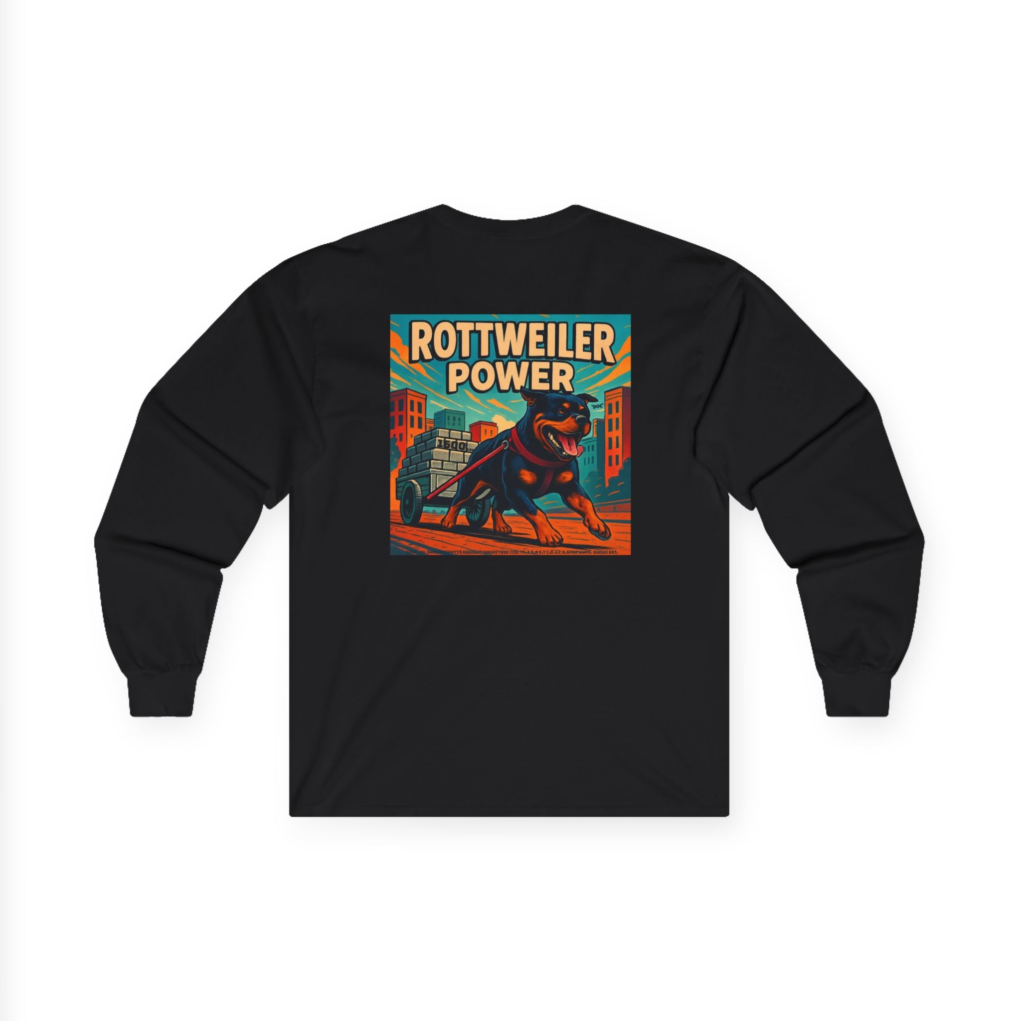 Rottweiler Power Long Sleeve Tee | Rottweiler two Graphic Shirt