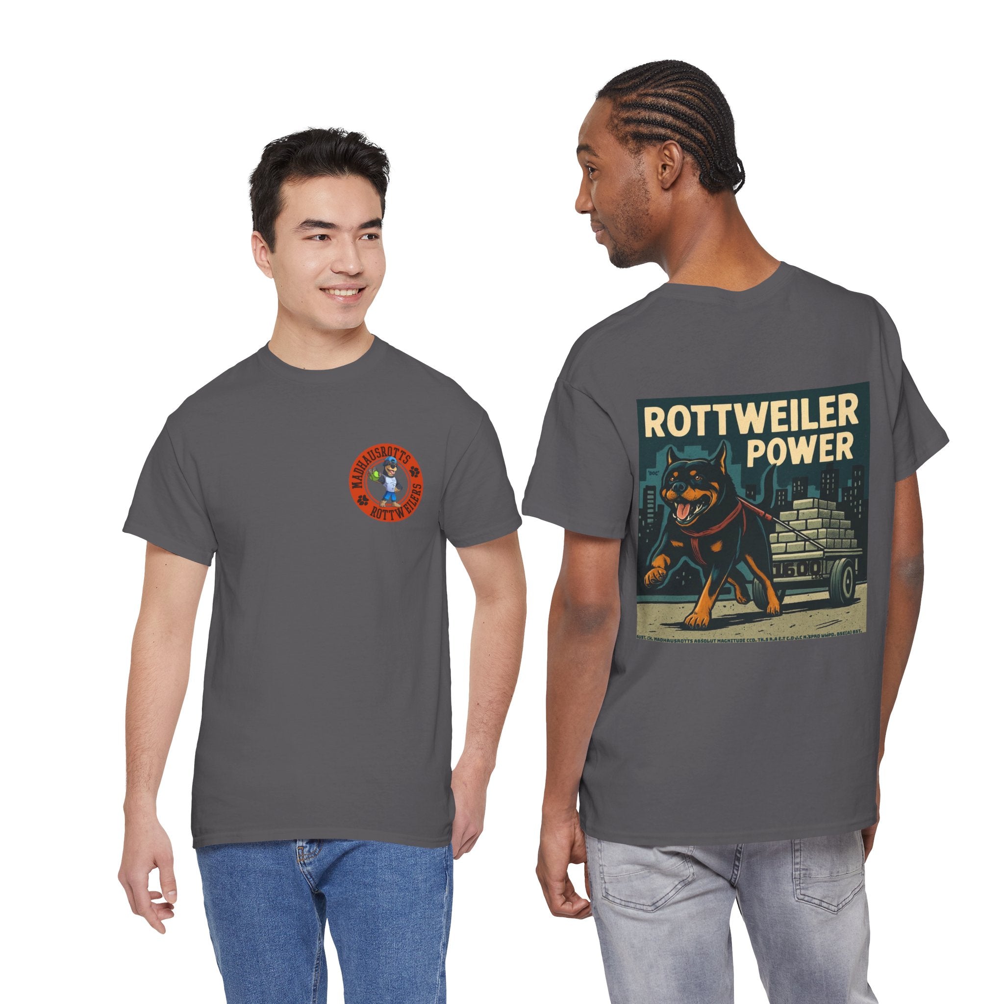 Rottweiler Power Unisex Heavy Cotton Tee