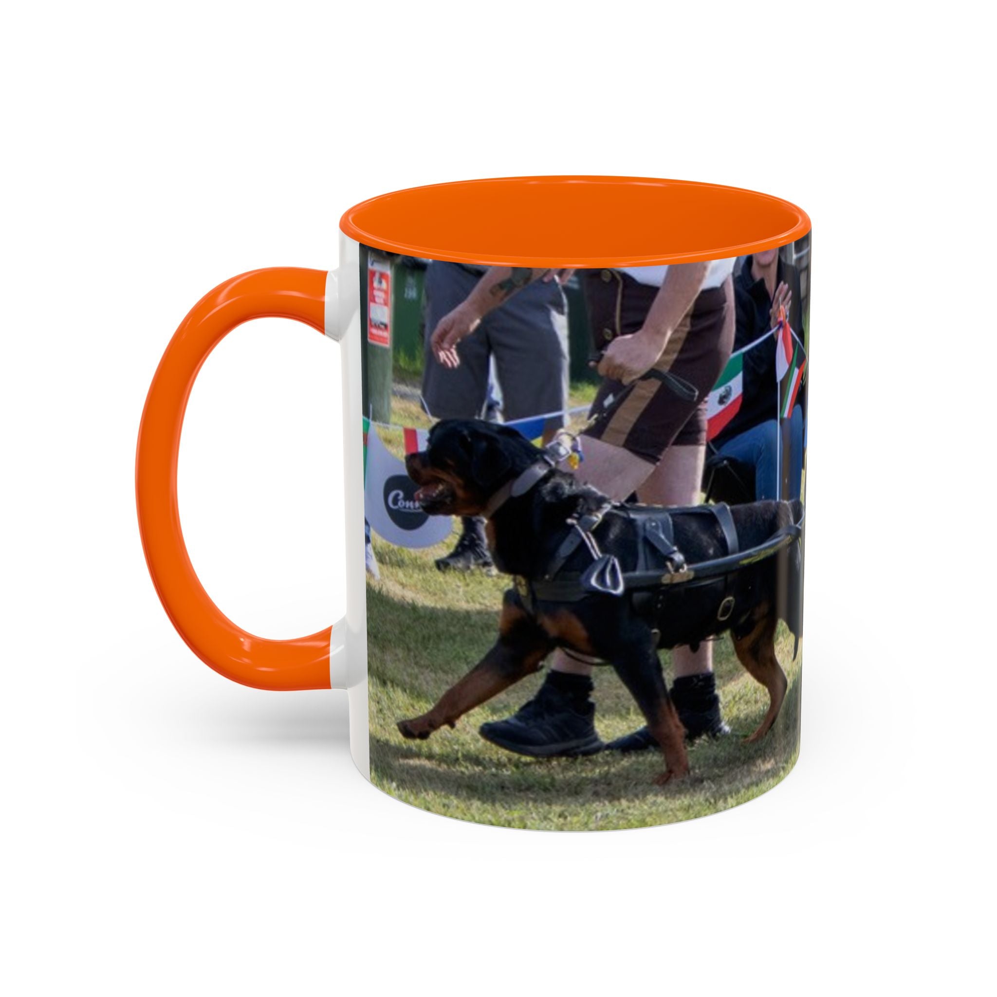 Rottweiler Parade Coffee Mug — Traditional Dog Lover Accent Mug (11/15 oz)