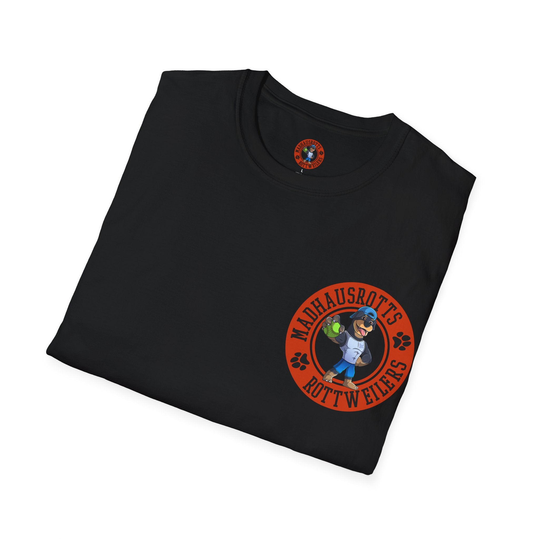 Rottweiler Power Alt graphic T-Shirt | Dog strength illustration