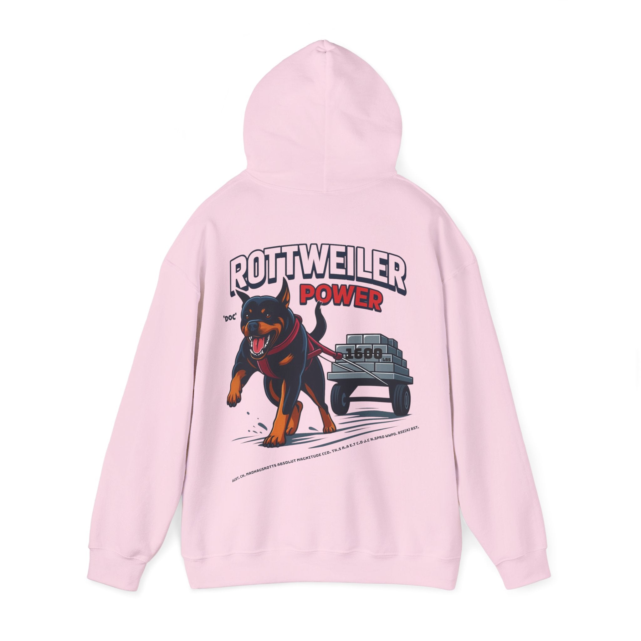 Rottweiler Power Hoodie — Dog Lover Sweatshirt, Pet Owner Gift
