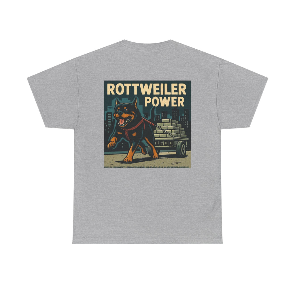 Rottweiler Power Unisex Heavy Cotton Tee