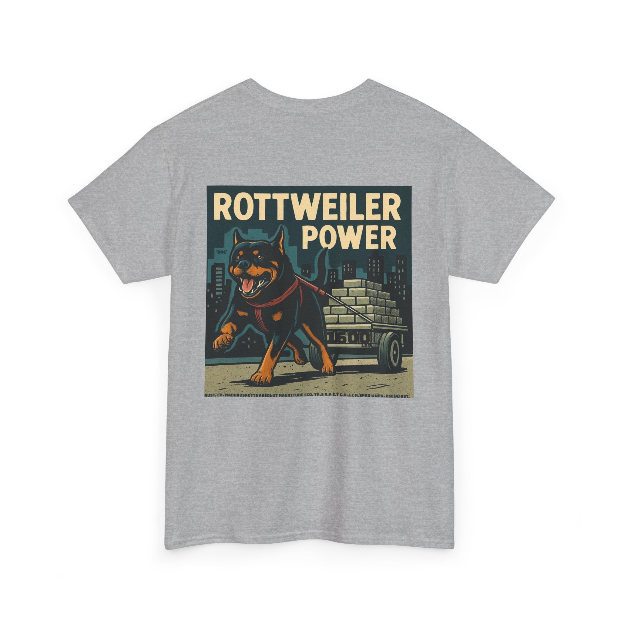 Rottweiler Power Unisex Heavy Cotton Tee