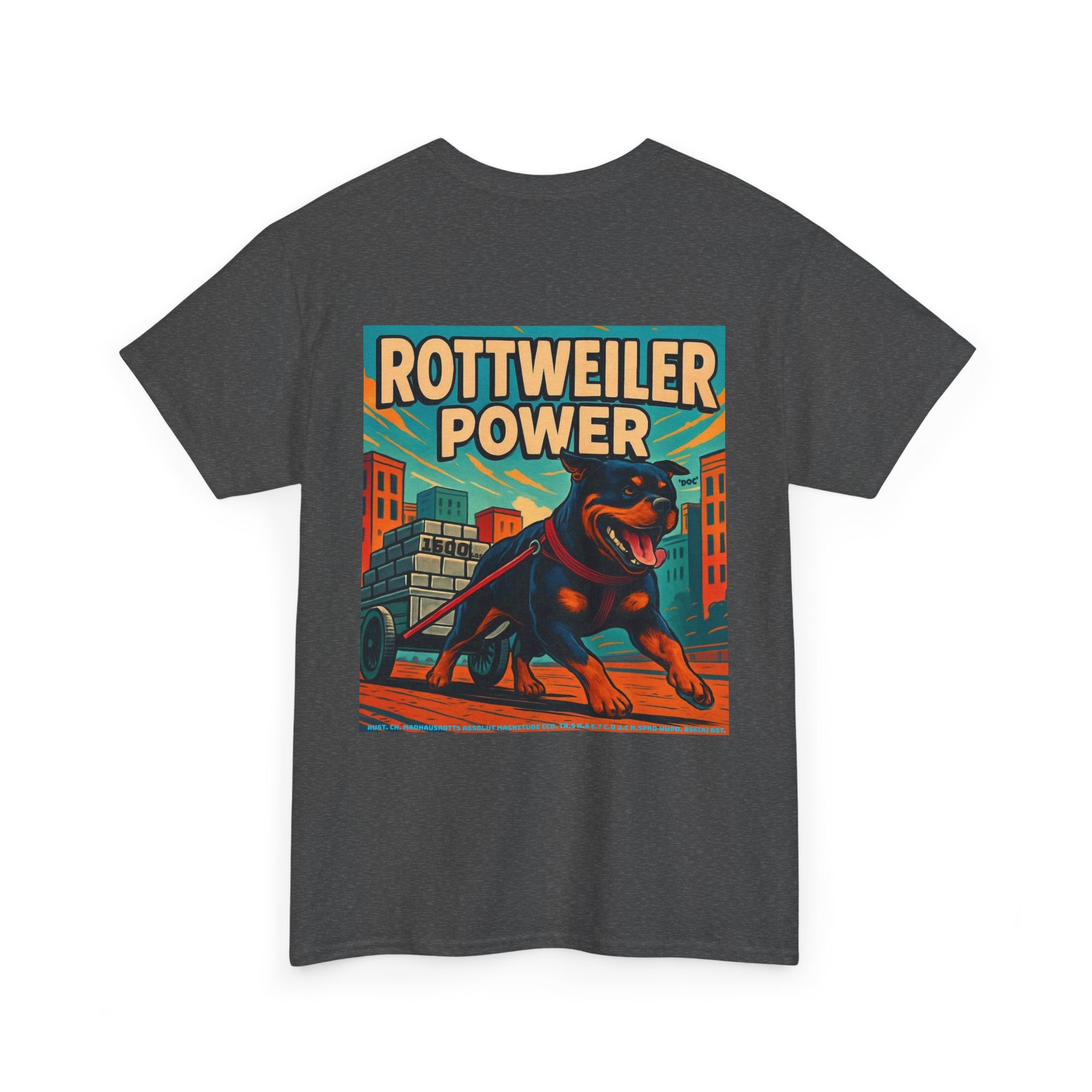 Rottweiler power 3 Unisex Heavy Cotton Tee
