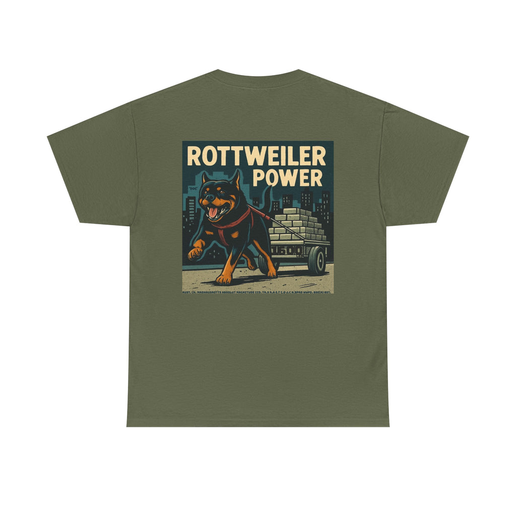 Rottweiler Power Unisex Heavy Cotton Tee