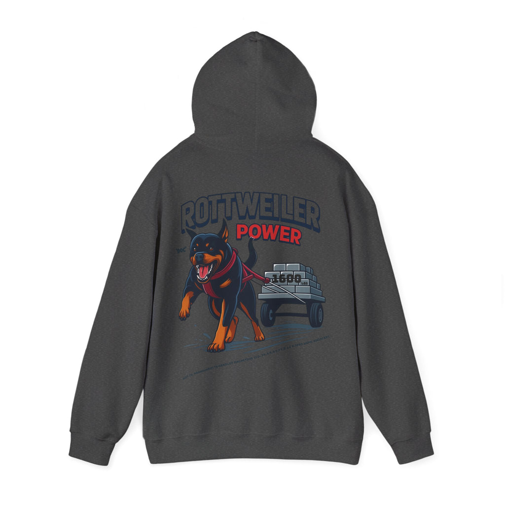 Rottweiler Power Hoodie — Dog Lover Sweatshirt, Pet Owner Gift