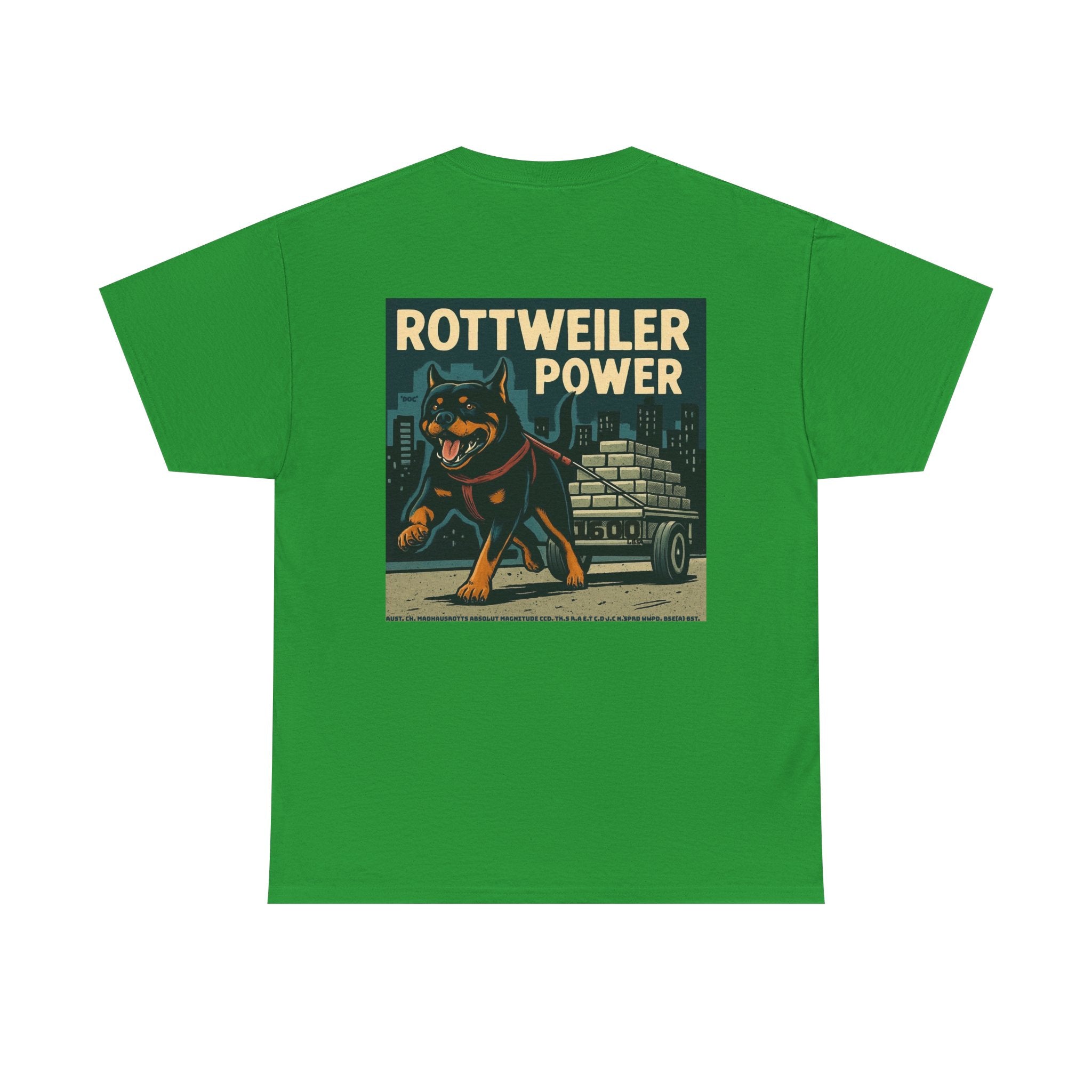 Rottweiler Power Unisex Heavy Cotton Tee