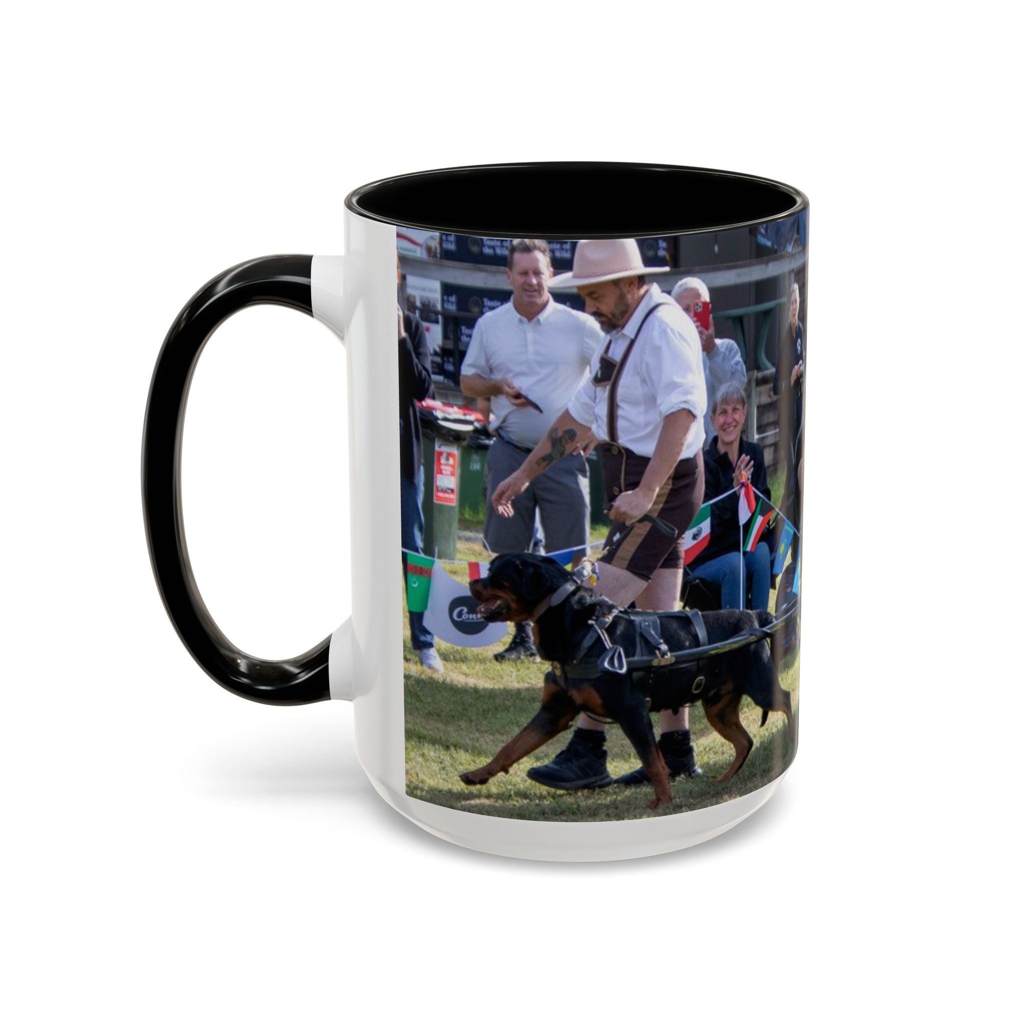 Rottweiler Parade Coffee Mug — Traditional Dog Lover Accent Mug (11/15 oz)