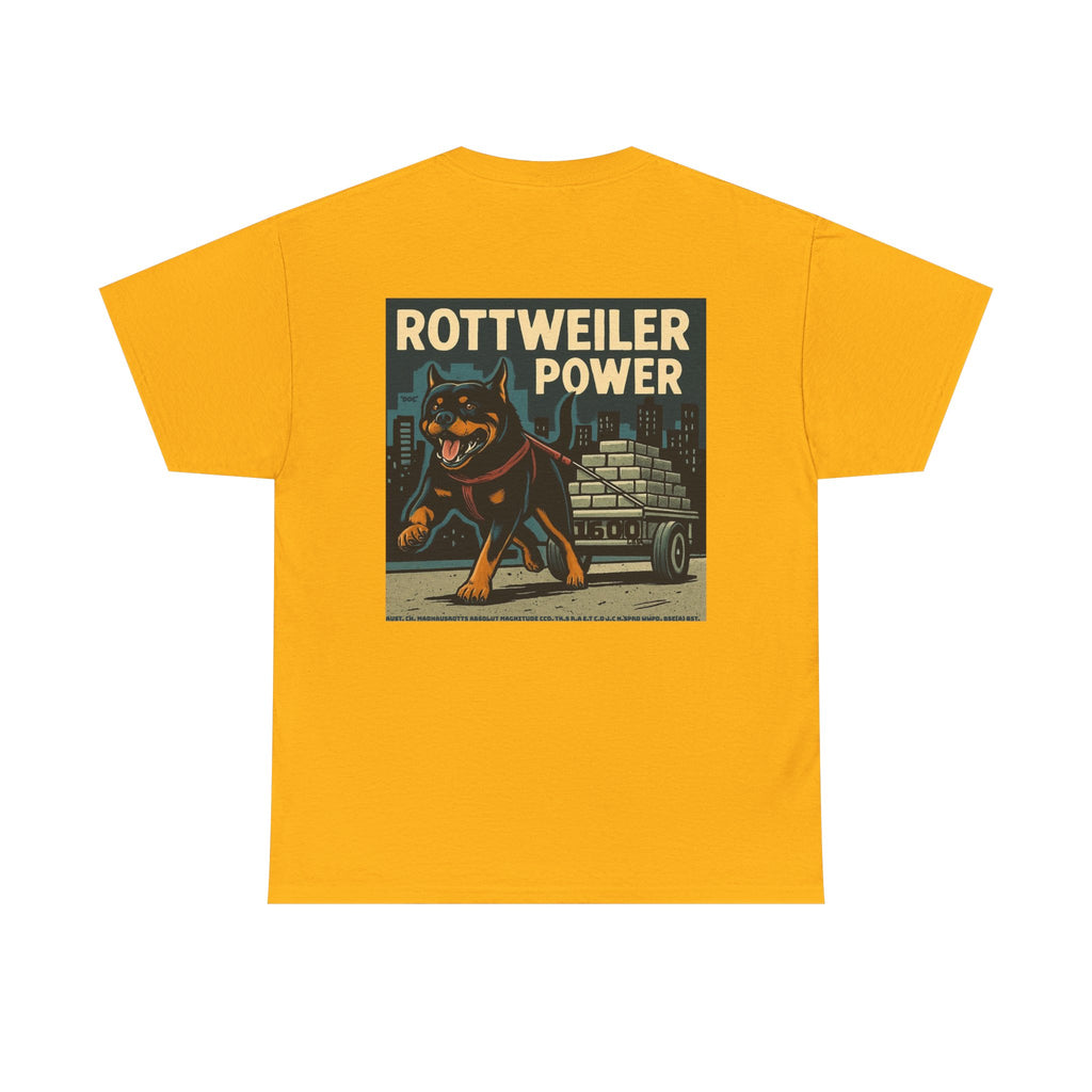 Rottweiler Power Unisex Heavy Cotton Tee