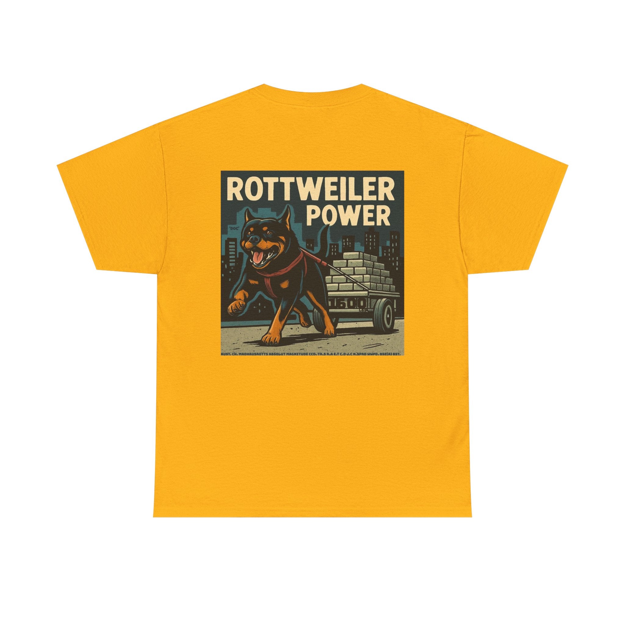 Rottweiler Power Unisex Heavy Cotton Tee