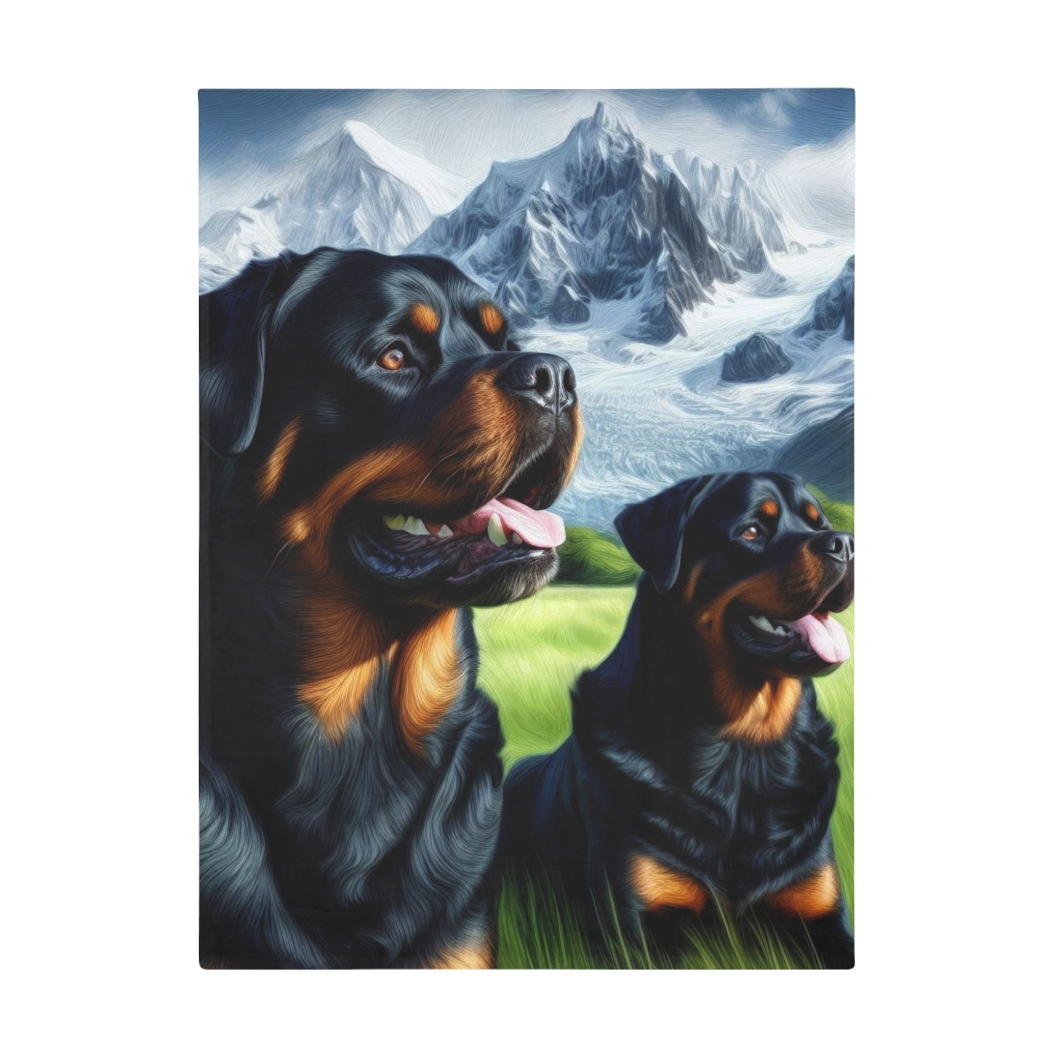 Rottweiler Plush Fleece Blanket