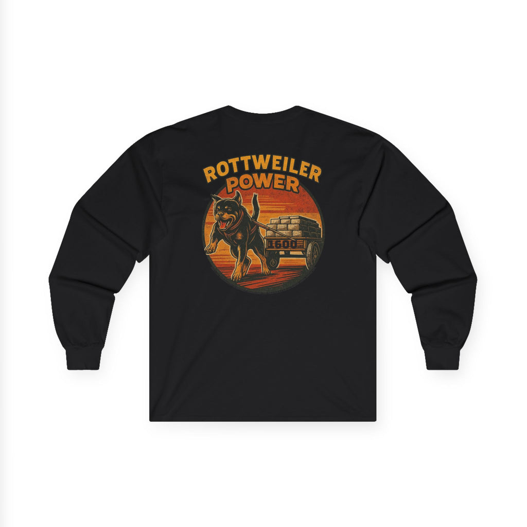 Rottweiler Power Long Sleeve Tee | Rottweiler Graphic Shirt