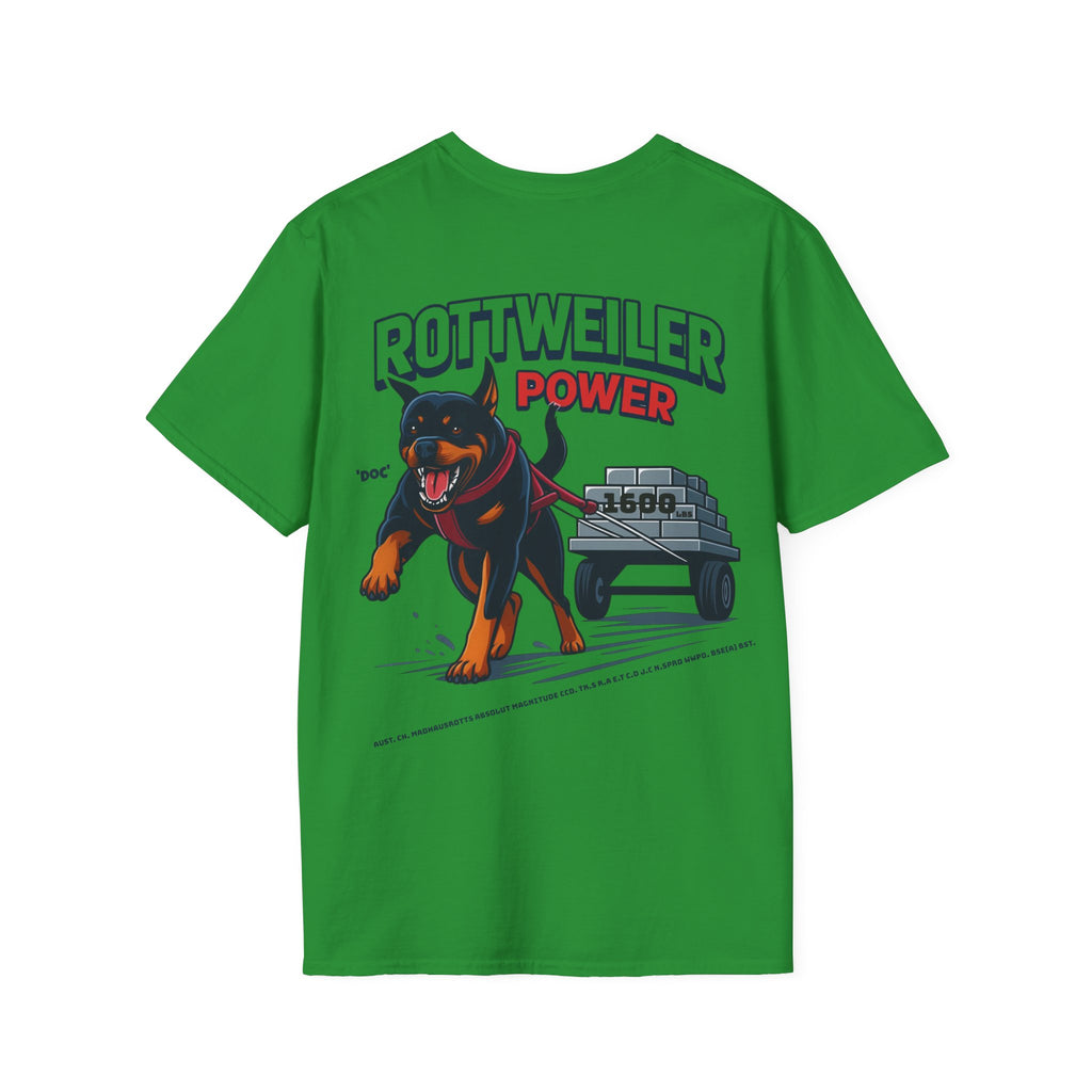 Rottweiler Power graphic T-Shirt | Dog strength illustration