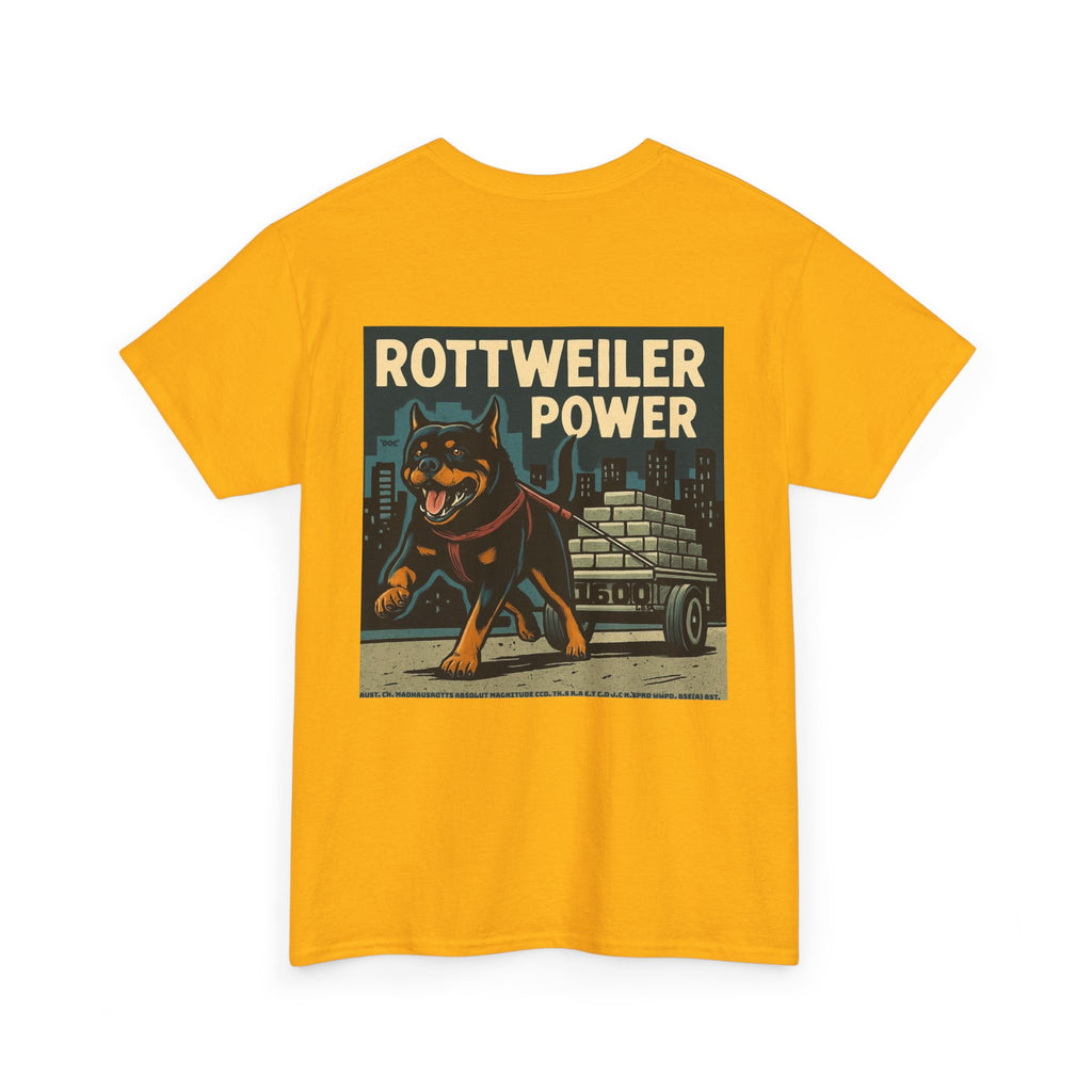 Rottweiler Power Unisex Heavy Cotton Tee