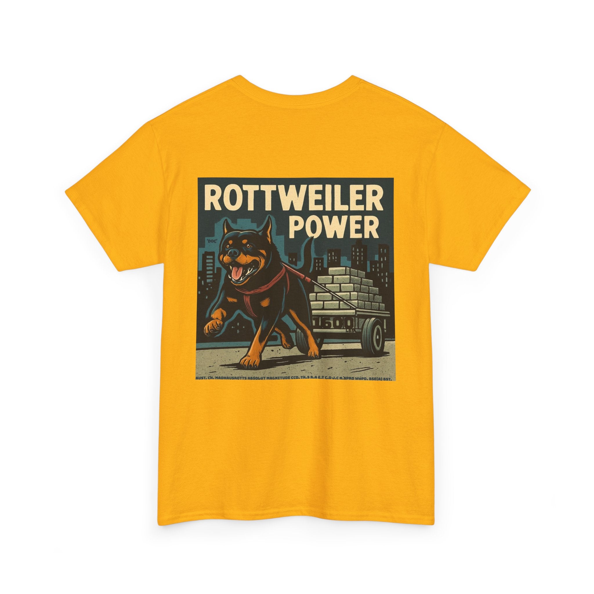Rottweiler Power Unisex Heavy Cotton Tee