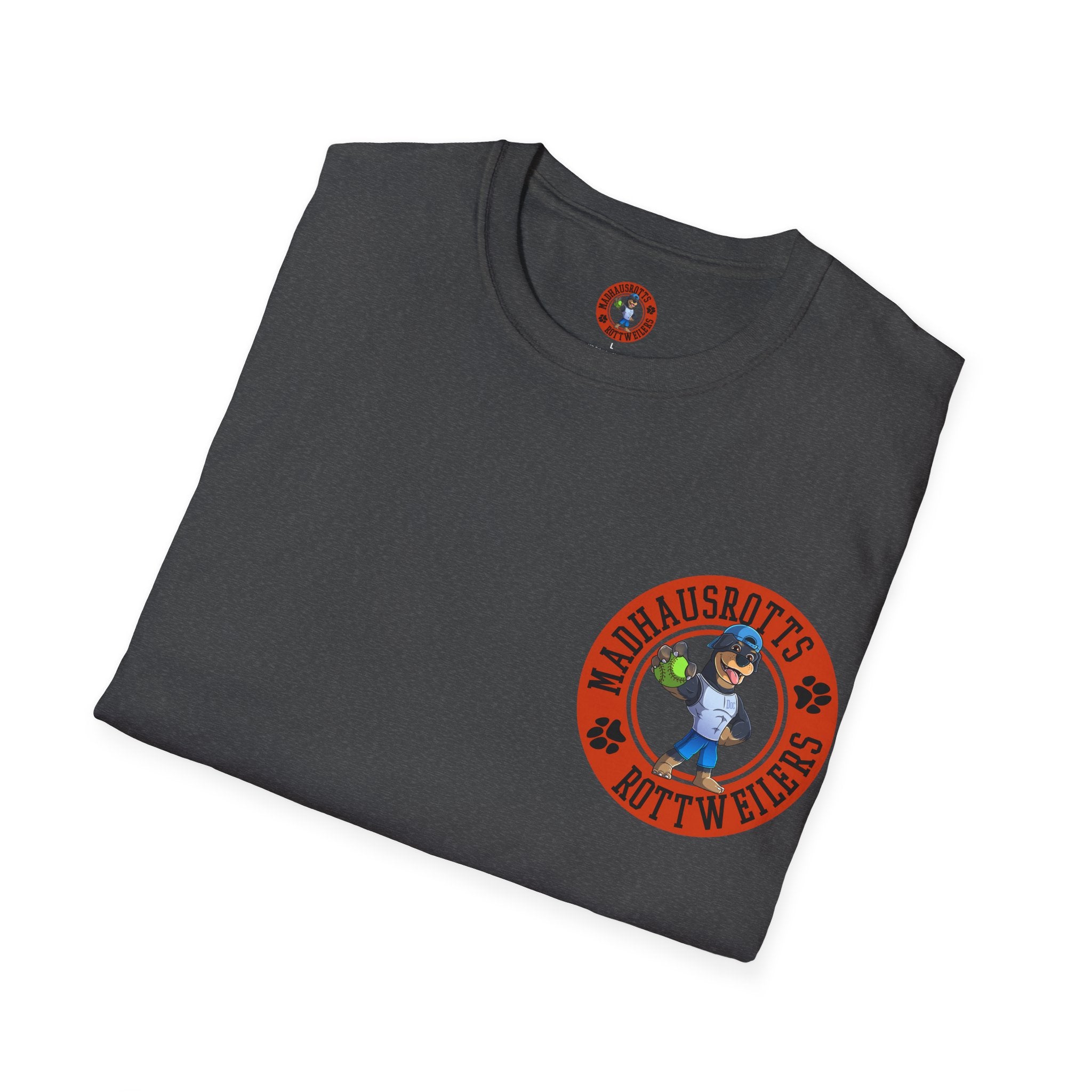 Rottweiler Power 1600lbs graphic T-Shirt | Dog strength illustration