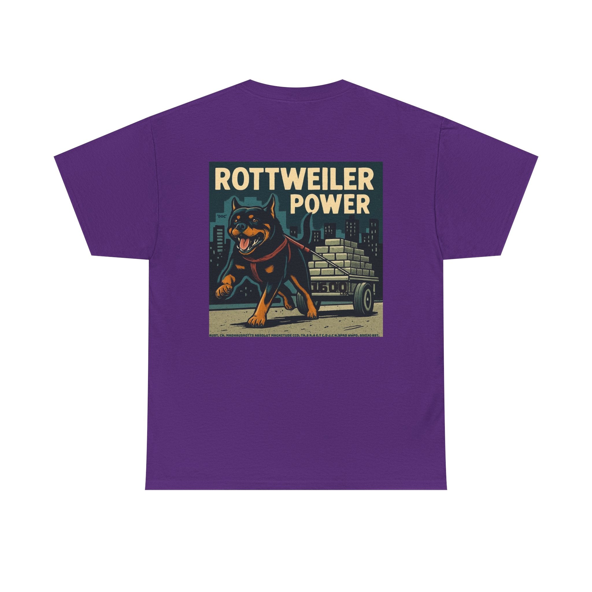 Rottweiler Power Unisex Heavy Cotton Tee