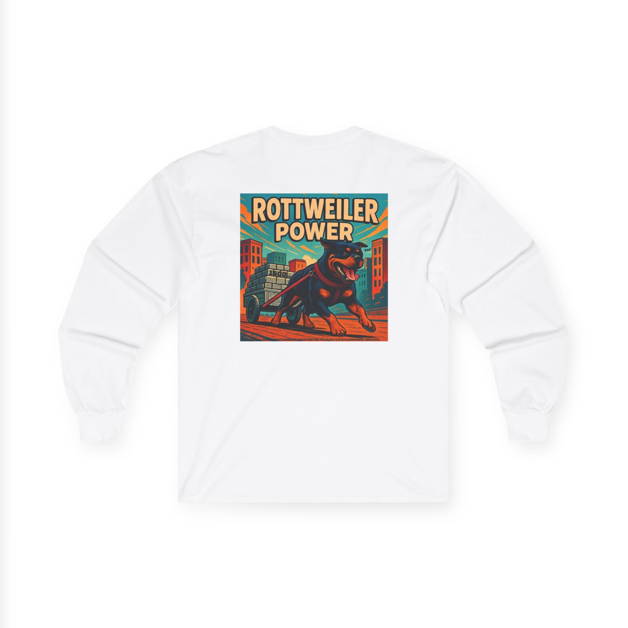 Rottweiler Power Long Sleeve Tee | Rottweiler two Graphic Shirt